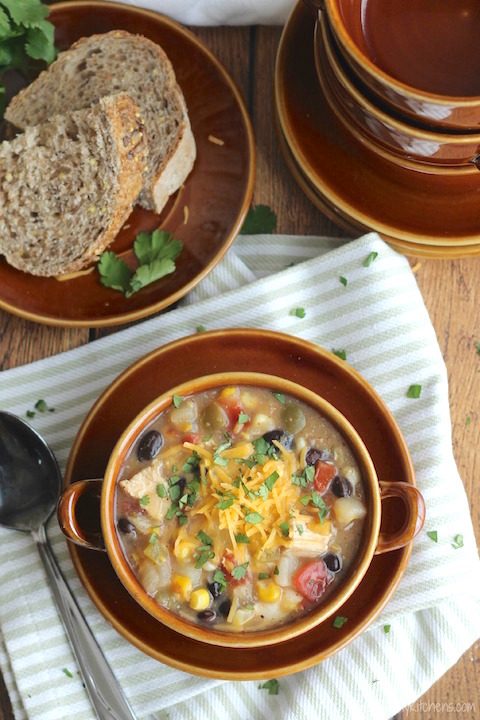 Image for Crock Pot Southwestern Corn Chowder with Chicken and Green Chiles