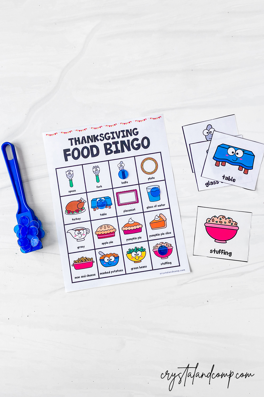 Thanksgiving Food Bingo Printables