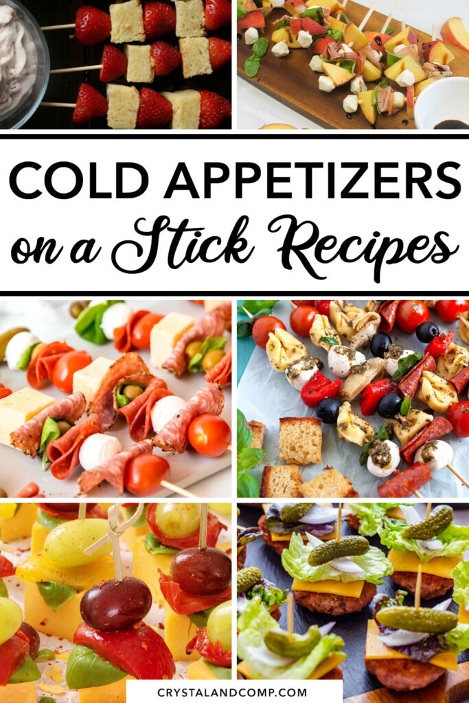cold appetizers on a stick