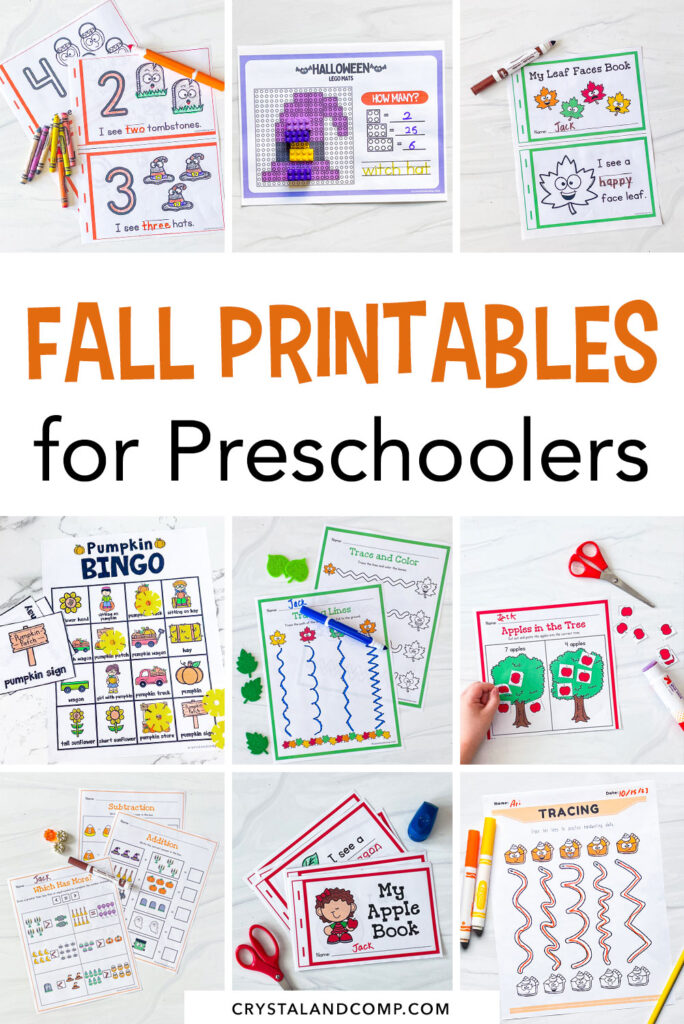 fall printables for preschoolers