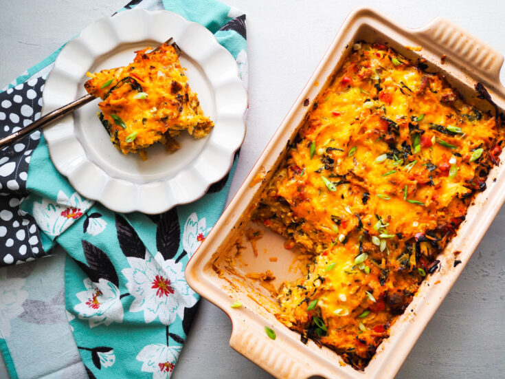 Image for Hash Brown Breakfast Casserole with Peppers and Kale