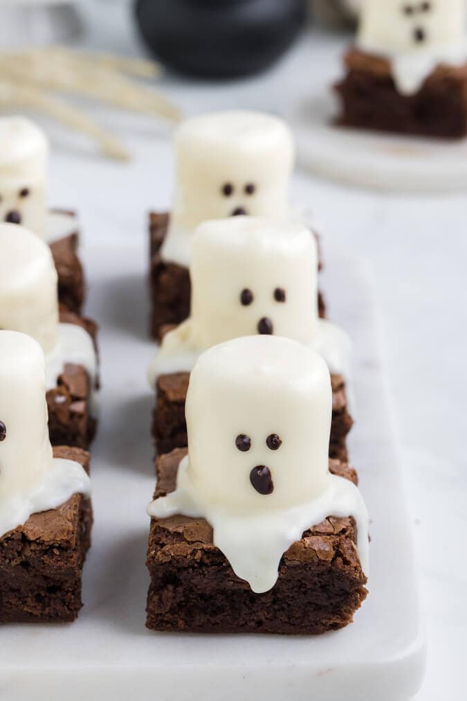 Image for Easy Ghost Brownies - Make these with your kids!
