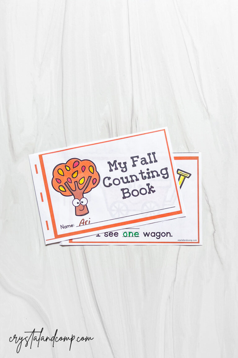 Fall Printable Counting Book - CrystalandComp.com