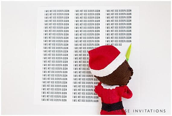 Image for Elf on the Shelf Naughty Elf Note