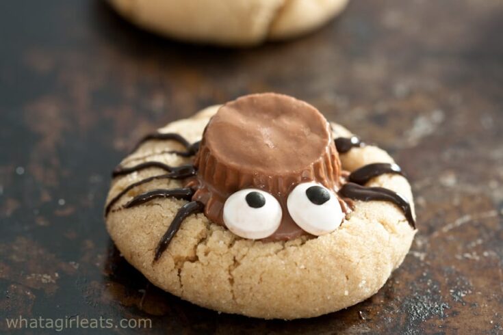 Image for Peanut Butter Cup Halloween Spider Cookies
