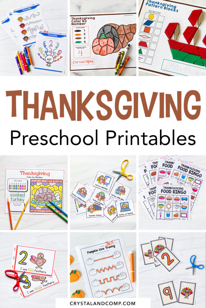 thanksgiving preschool printables