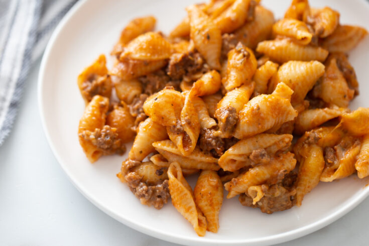 Image for Cheesy Beef and Shells Casserole
