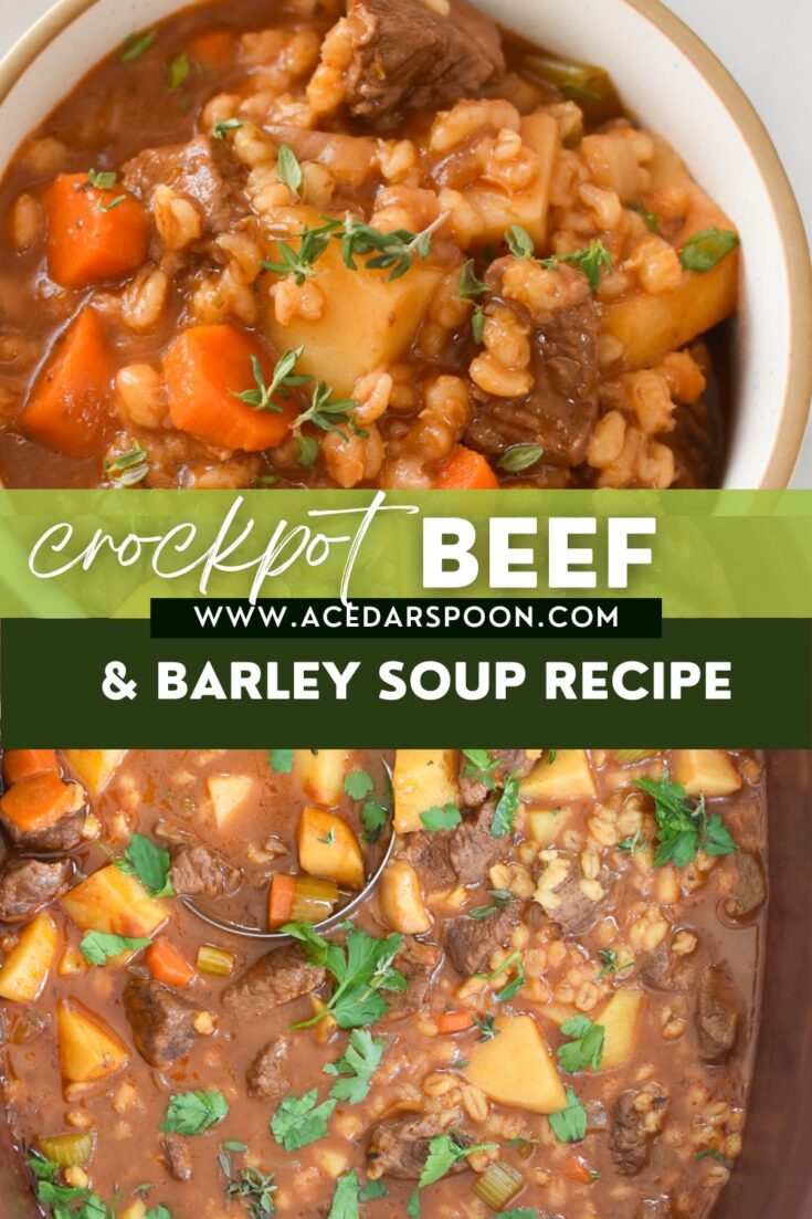 Image for Slow Cooker Beef Barley Soup