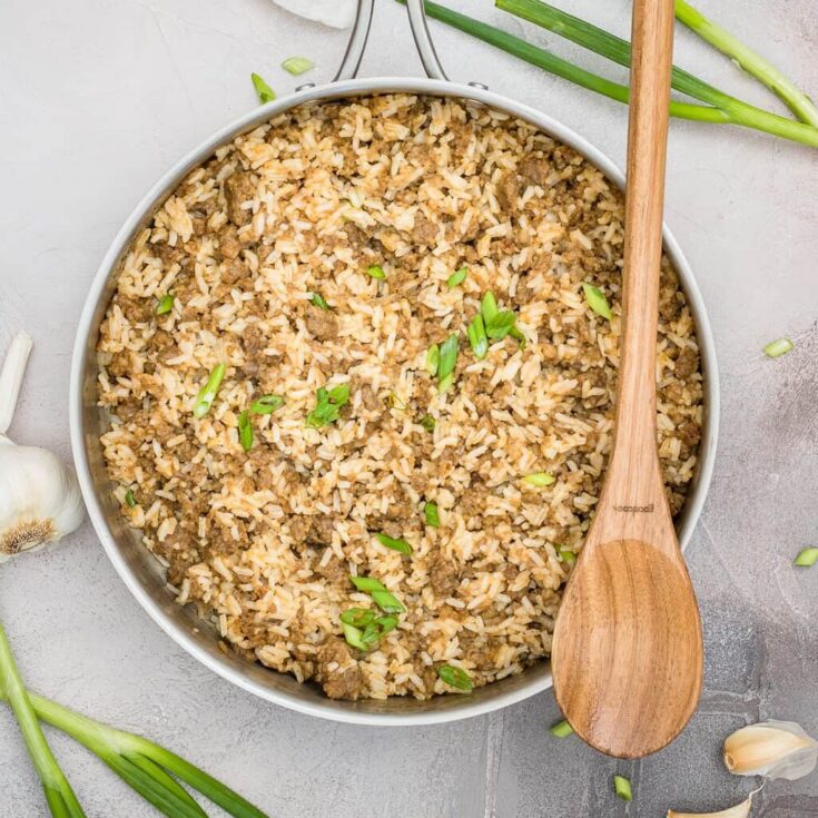 Image for Dirty Rice with Sausage - easy and flavorful side dish or meal!