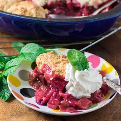 Image for Rhubarb Strawberry Cobbler