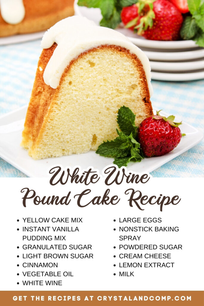 white wine pound cake recipe ingredients list