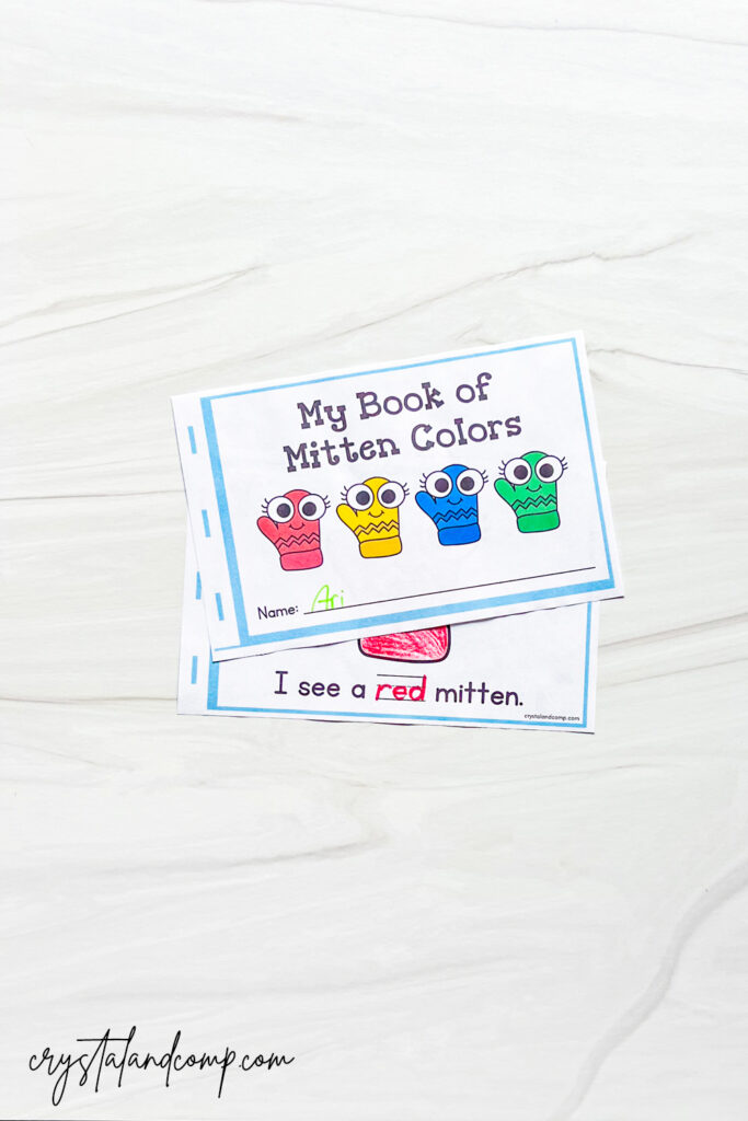 my book of mitten colors book