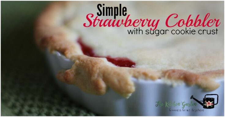 Image for Strawberry Cobbler with Sugar Cookie Crust