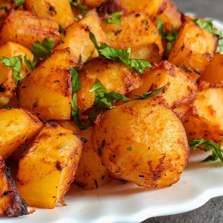 Image for Roasted Spanish potatoes- A quick and easy recipe