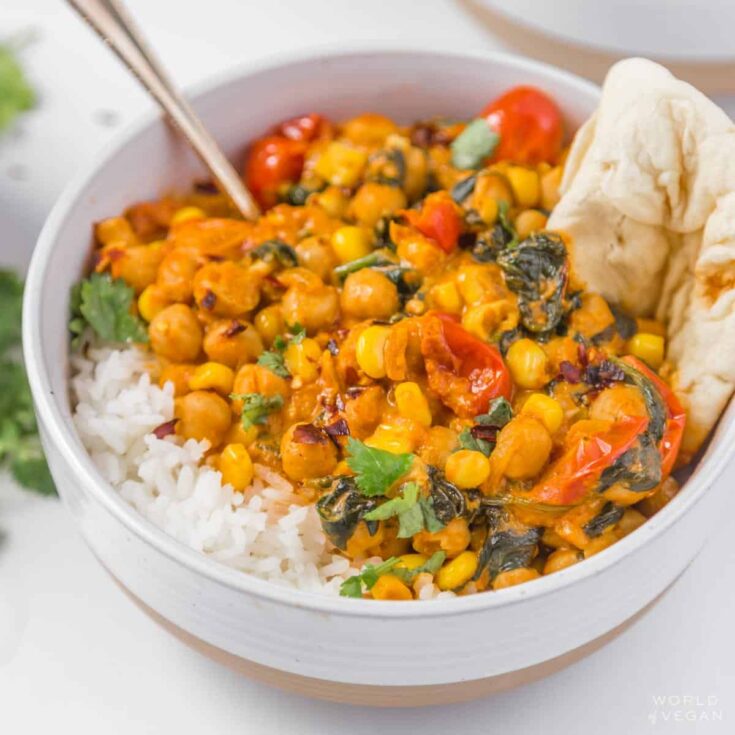 Image for Veggie Chickpea and Spinach Curry