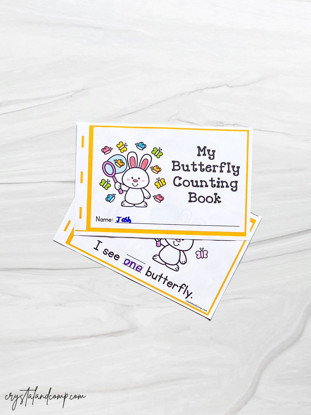 Butterfly Counting Printable Book