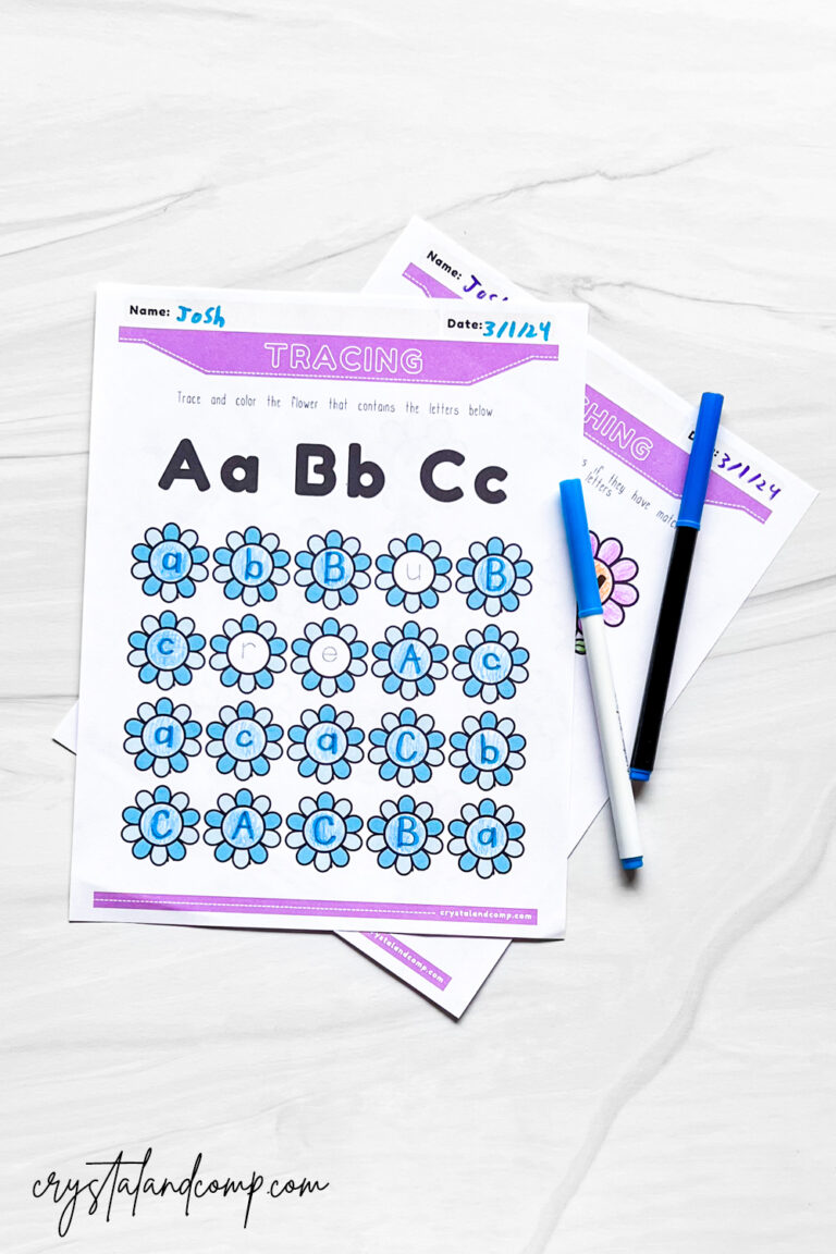 Printable Alphabet Activities for 3 Year Olds - CrystalandComp.com