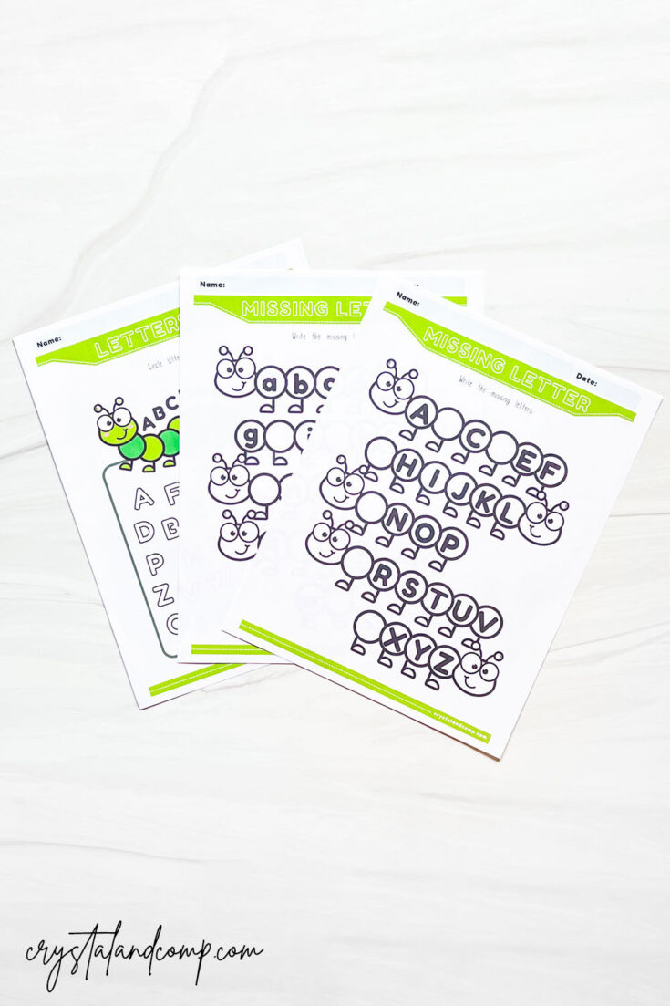 Image for Caterpillar Alphabet Printables
