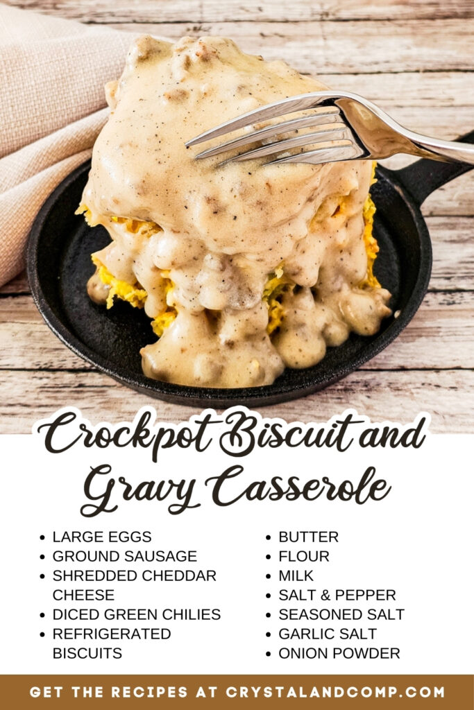 crockpot biscuit and gravy ingredients list