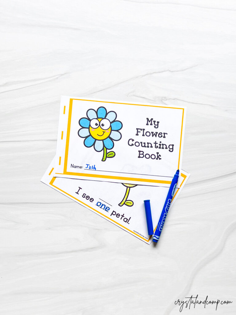 flower counting book