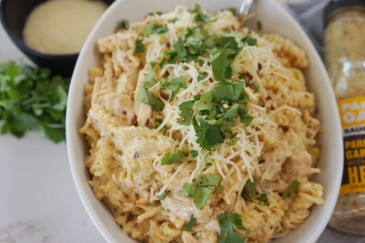 Image for Best Crock Pot Buffalo Wild Wings Garlic Parmesan Chicken Pasta