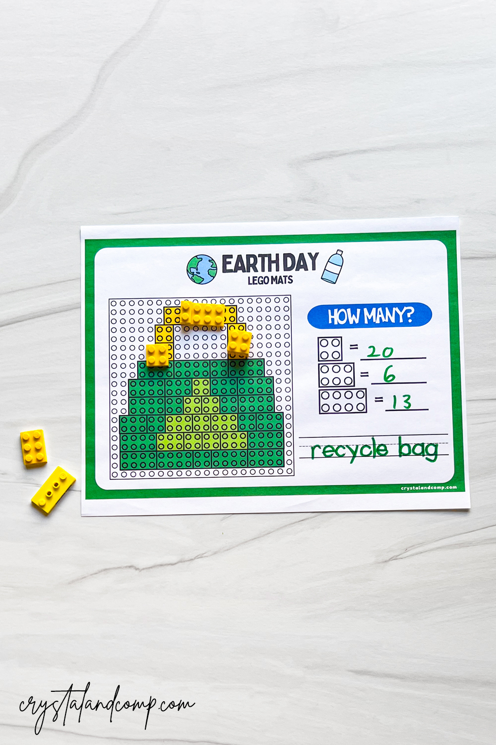 Earth Day Lego Printables