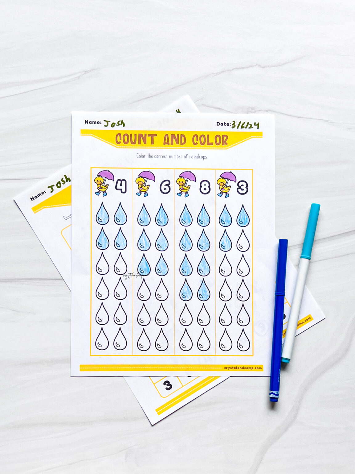 Raindrop Math Raindrop Math Printables - CrystalandComp.com