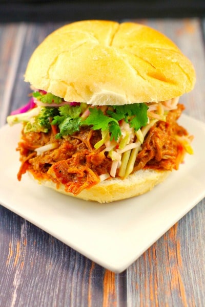 Image for Slow Cooker Pulled Pork on a bun