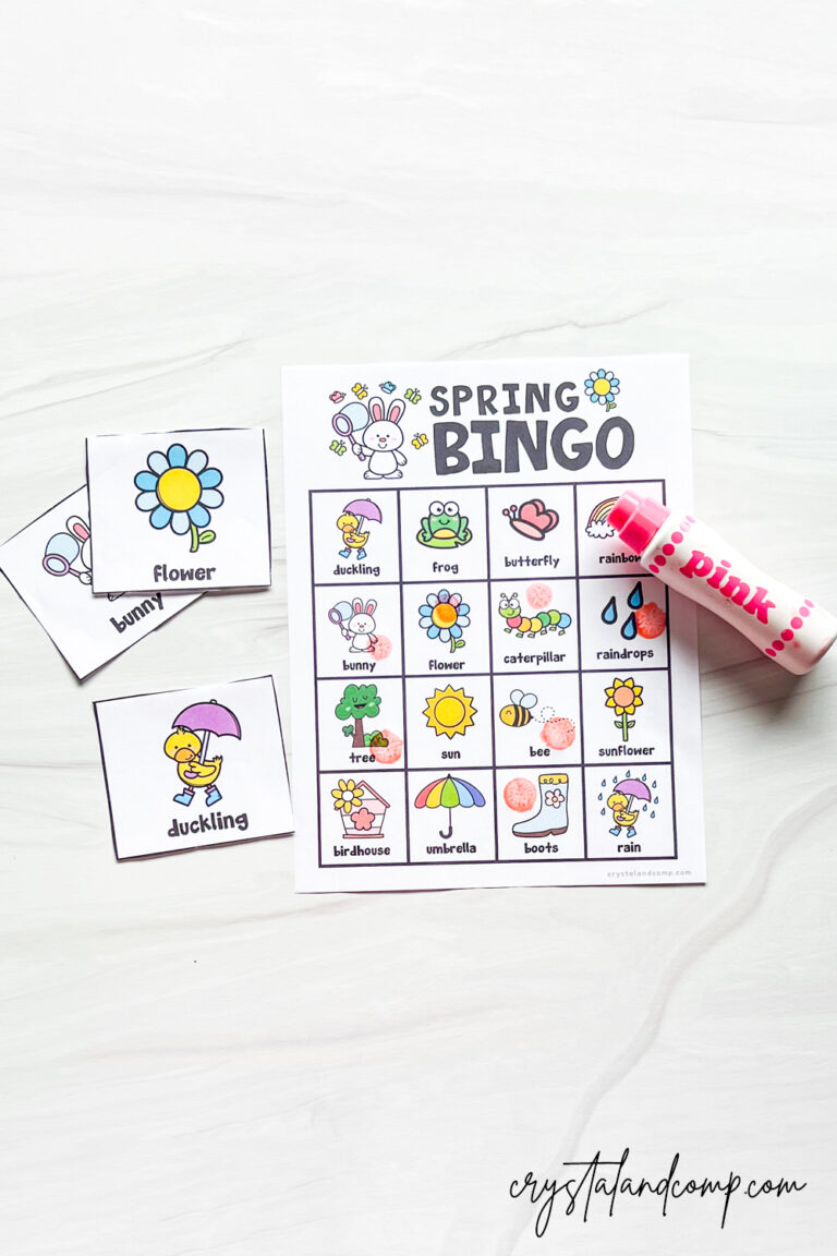 springtime bingo printables