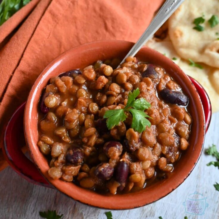 Image for Slow Cooker Madras Lentils: A Tasty Bites Copycat Recipe (But Better!)