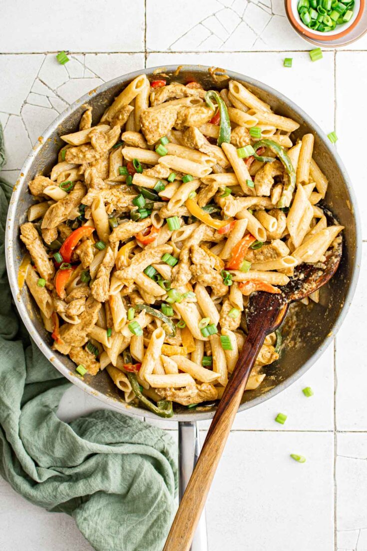 Image for Rasta Pasta Recipe | Jerk Chicken Pasta