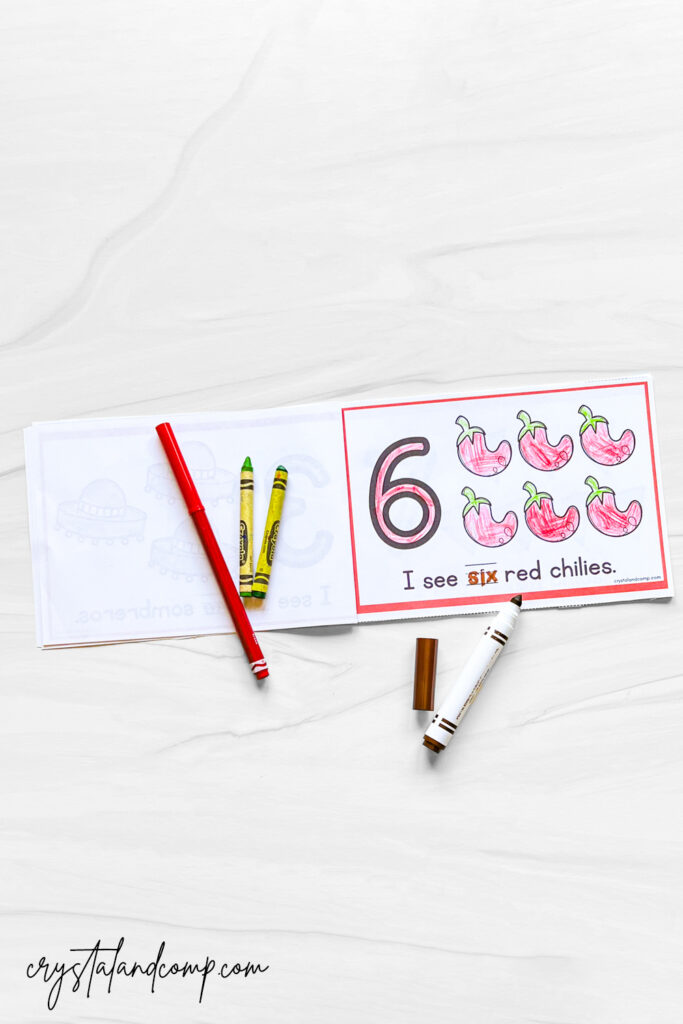 Cinco de Mayo counting Printable Book