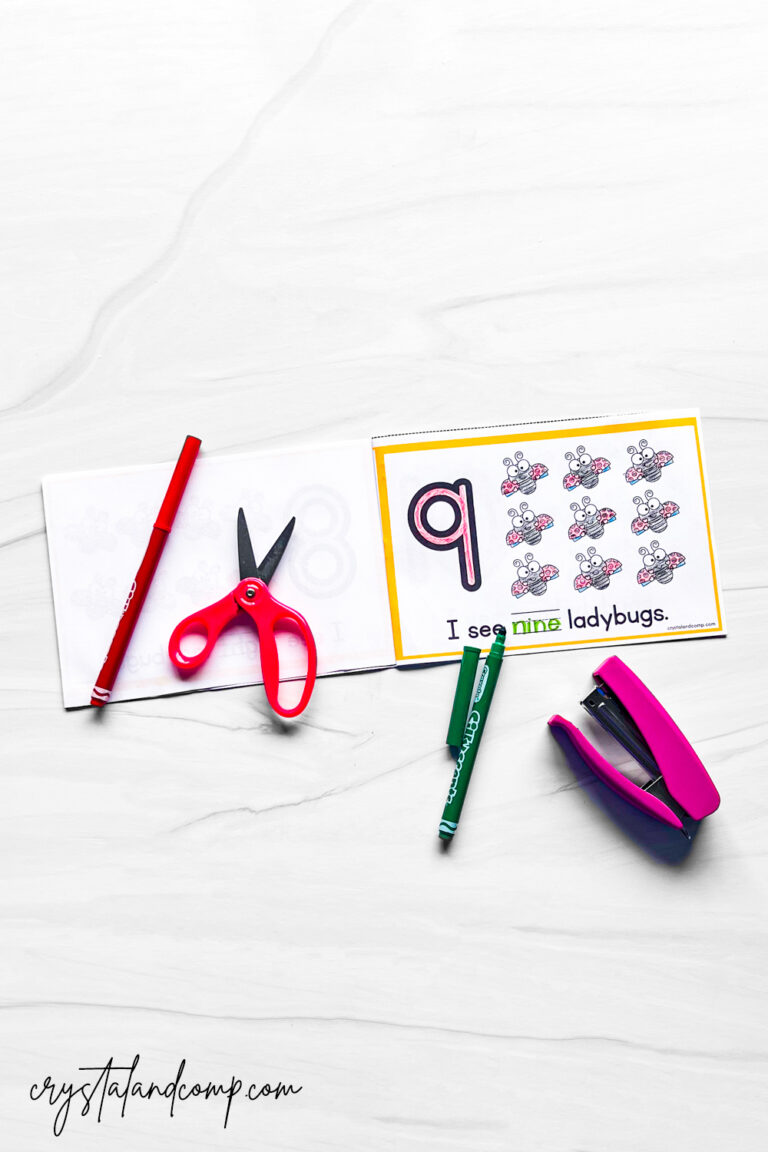 Ladybug Printable Counting Book - CrystalandComp.com