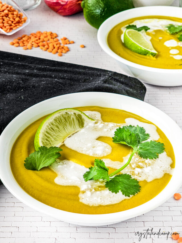 Turmeric Cauliflower Soup Recipe closeup