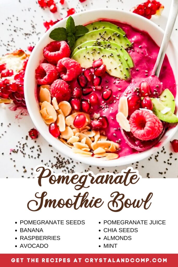 pomegranate Smoothie Recipe ingredients list