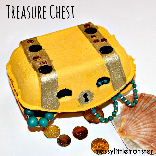 Image for Pirate Treasure Chest Egg Carton Craft