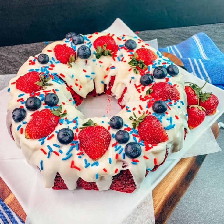 Image for Red Velvet 4th of July Cake