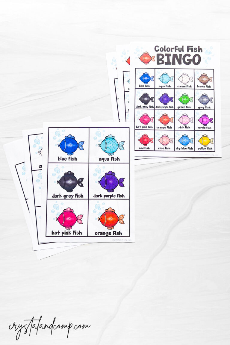Fish Bingo Printables - CrystalandComp.com