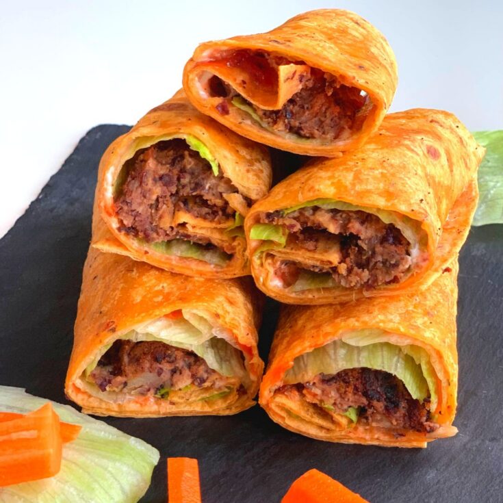 Image for Kidney Bean Patties Wraps for Lunch box