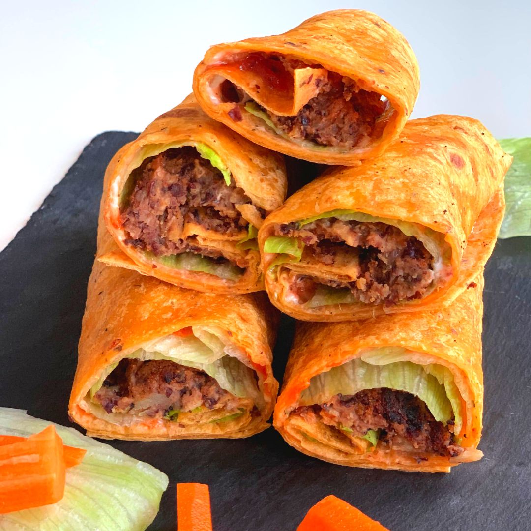 Image for Kidney Bean Patties Wraps for Lunch box