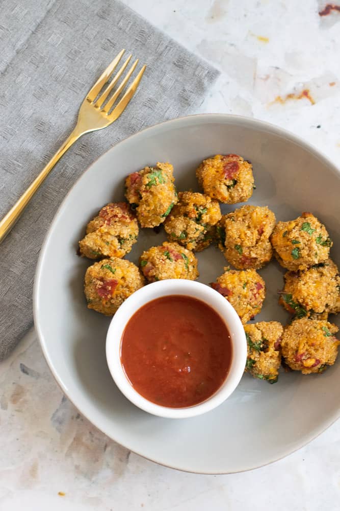Image for Easy Quinoa Pizza Bites (Toddler Quinoa Bites)