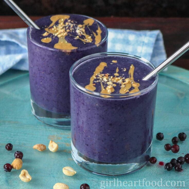 Image for Blueberry Peanut Butter Smoothie