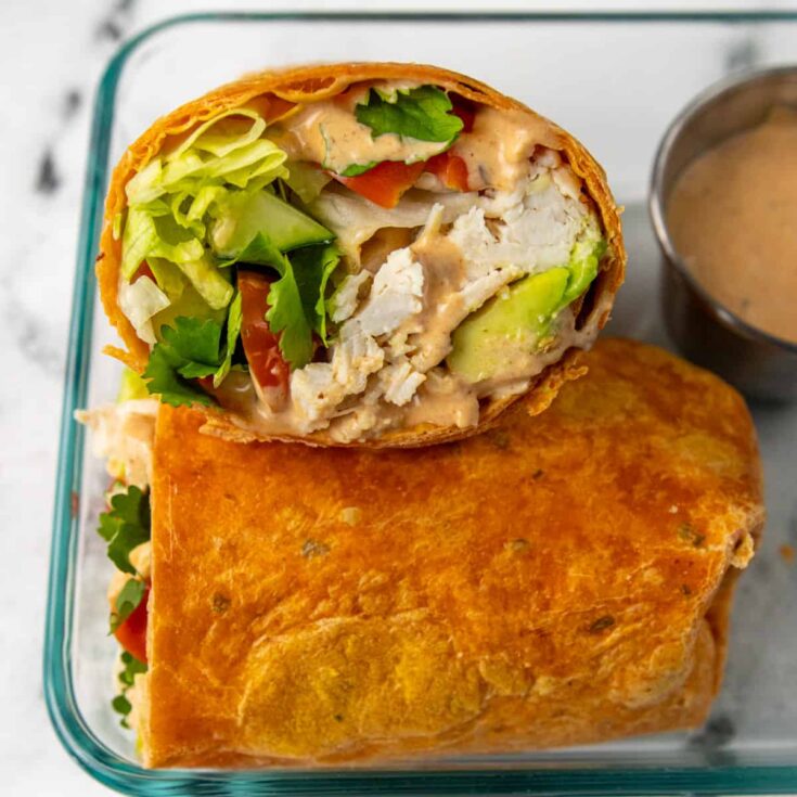 Image for The Best Chipotle Chicken Wrap Recipe
