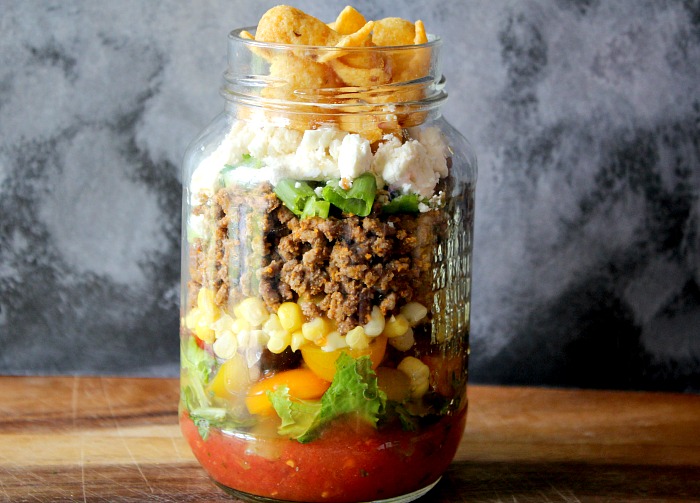 Image for Layered Taco Salad in a Jar
