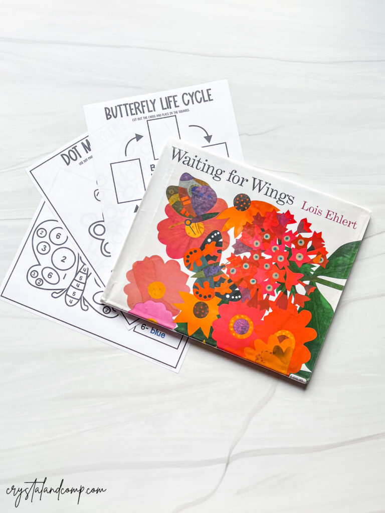 Waiting for Wings Book Companion Printables