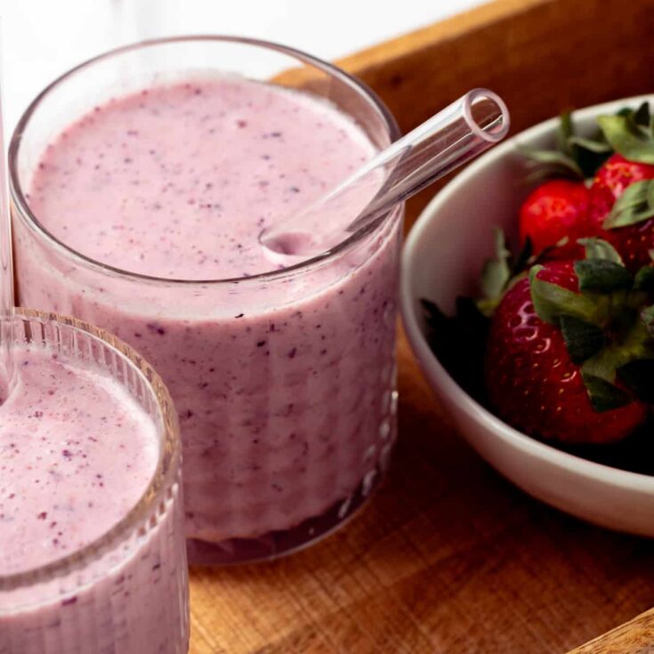Image for Super Simple Strawberry Blueberry Smoothie