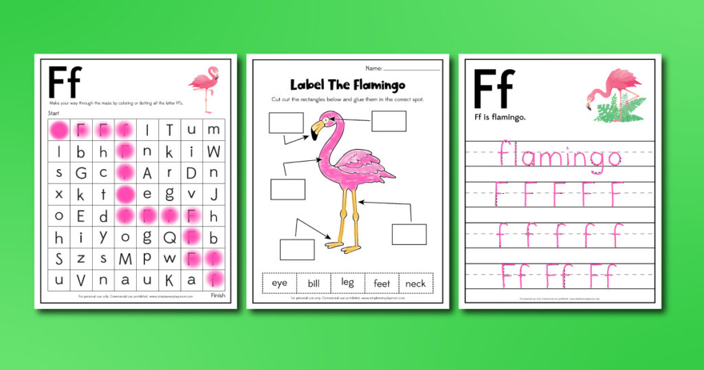 Letter F Preschool Worksheets - CrystalandComp.com