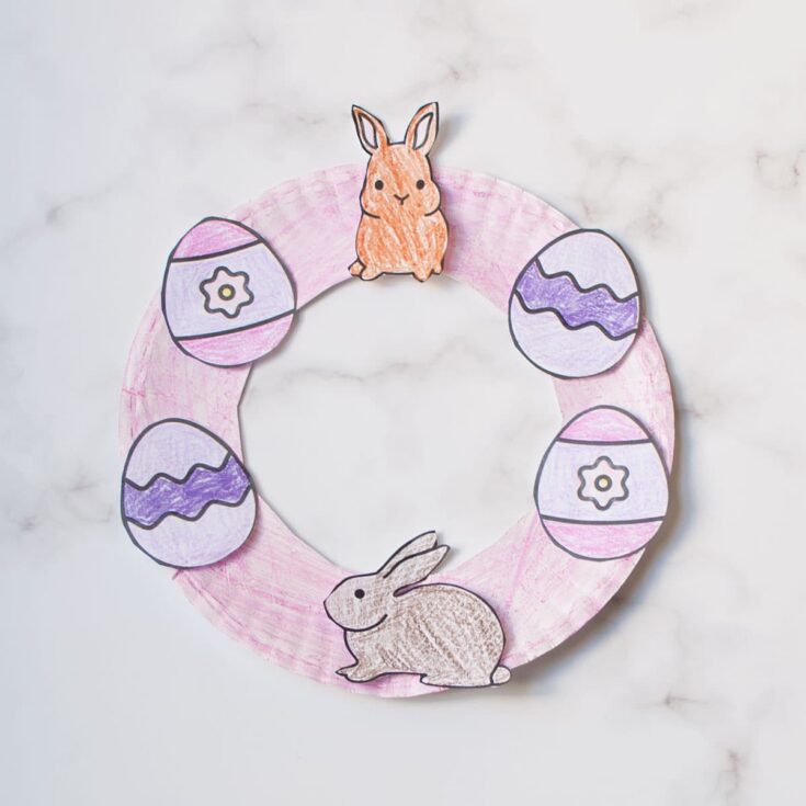Image for Easter Paper Plate Wreath