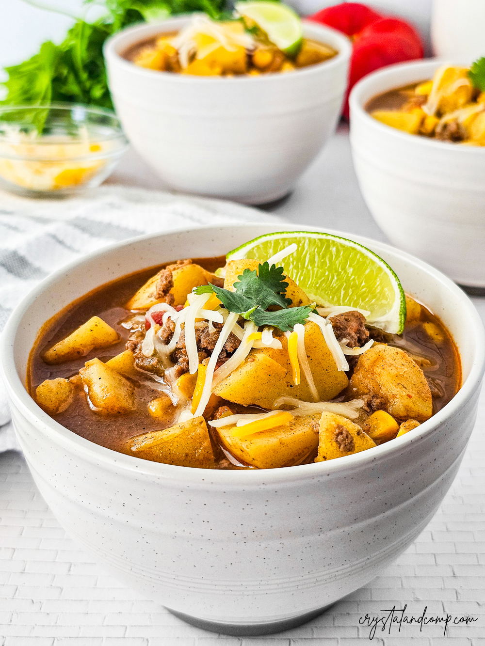 Mexican Potato Soup Recipe with cheese