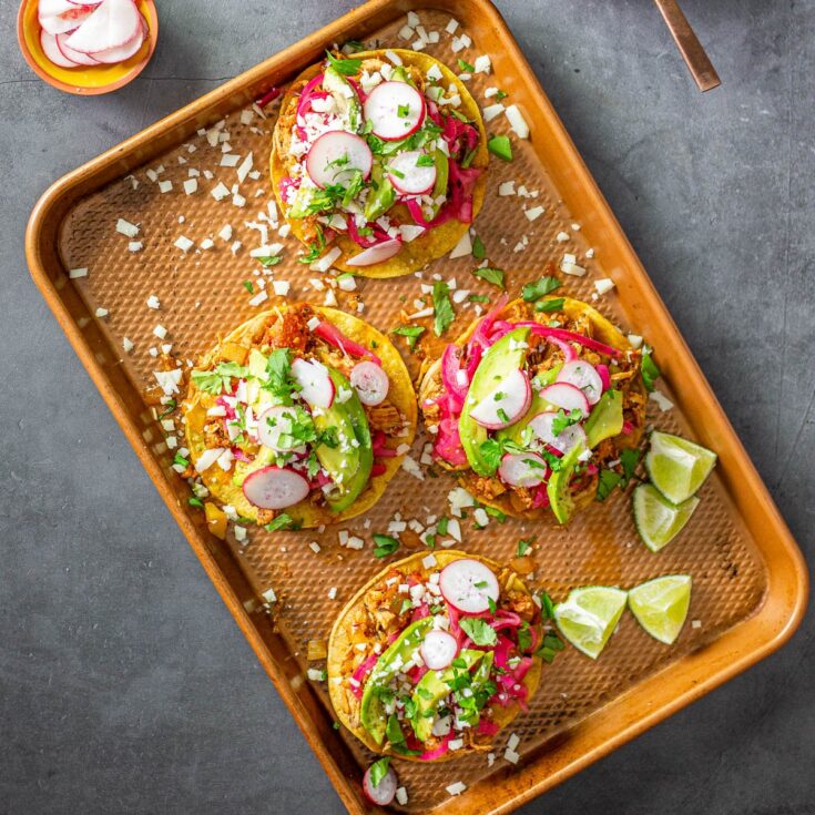 Image for Chicken Tinga Tostadas with Potatoes